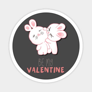 Be My Valentine.Hares Magnet